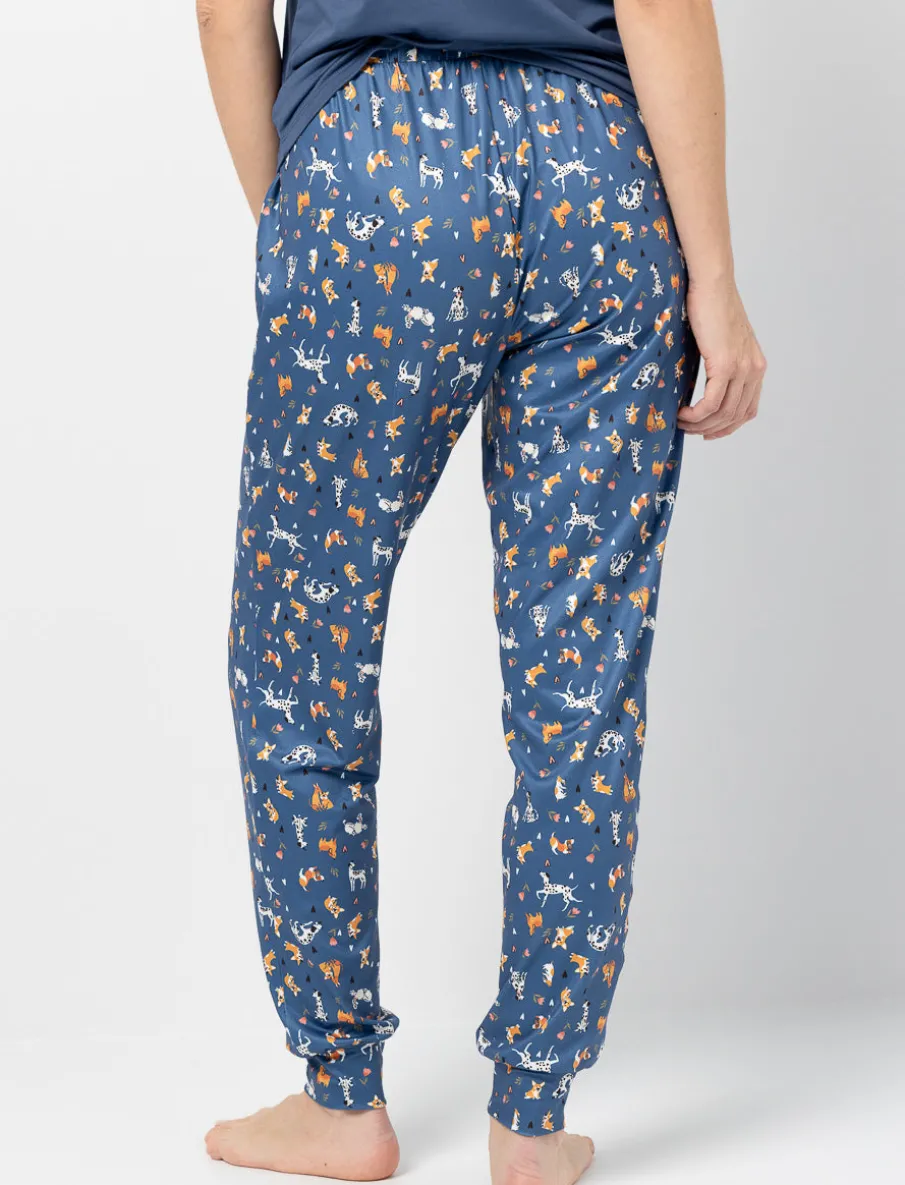 Elastic Waist Pajama Pants
