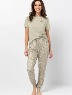 Elastic Waist Pajama Pants