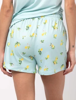 Elastic Waist Pajama Shorts