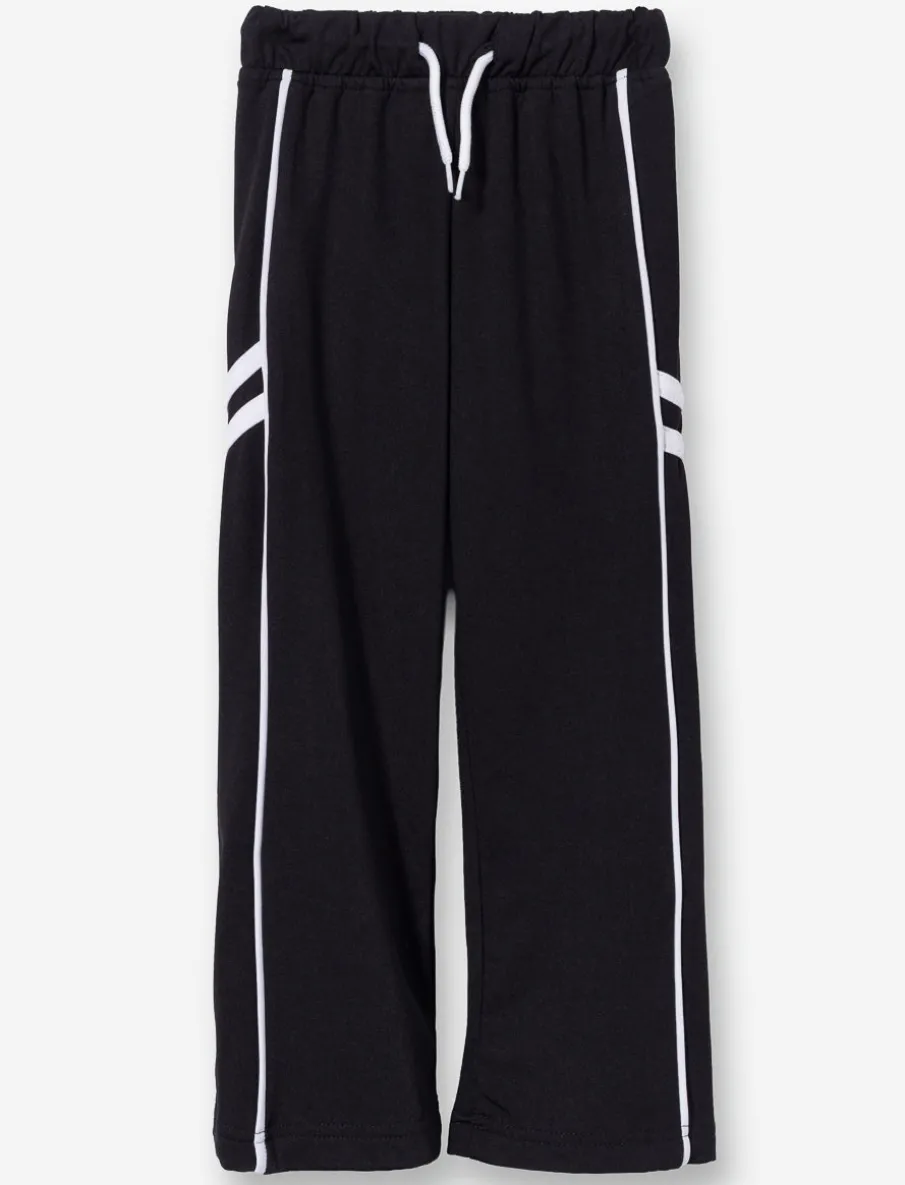 Elastic Waist Sports Pants - Little Girls