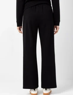 Elastic-waist Pants with Contrast Stripes