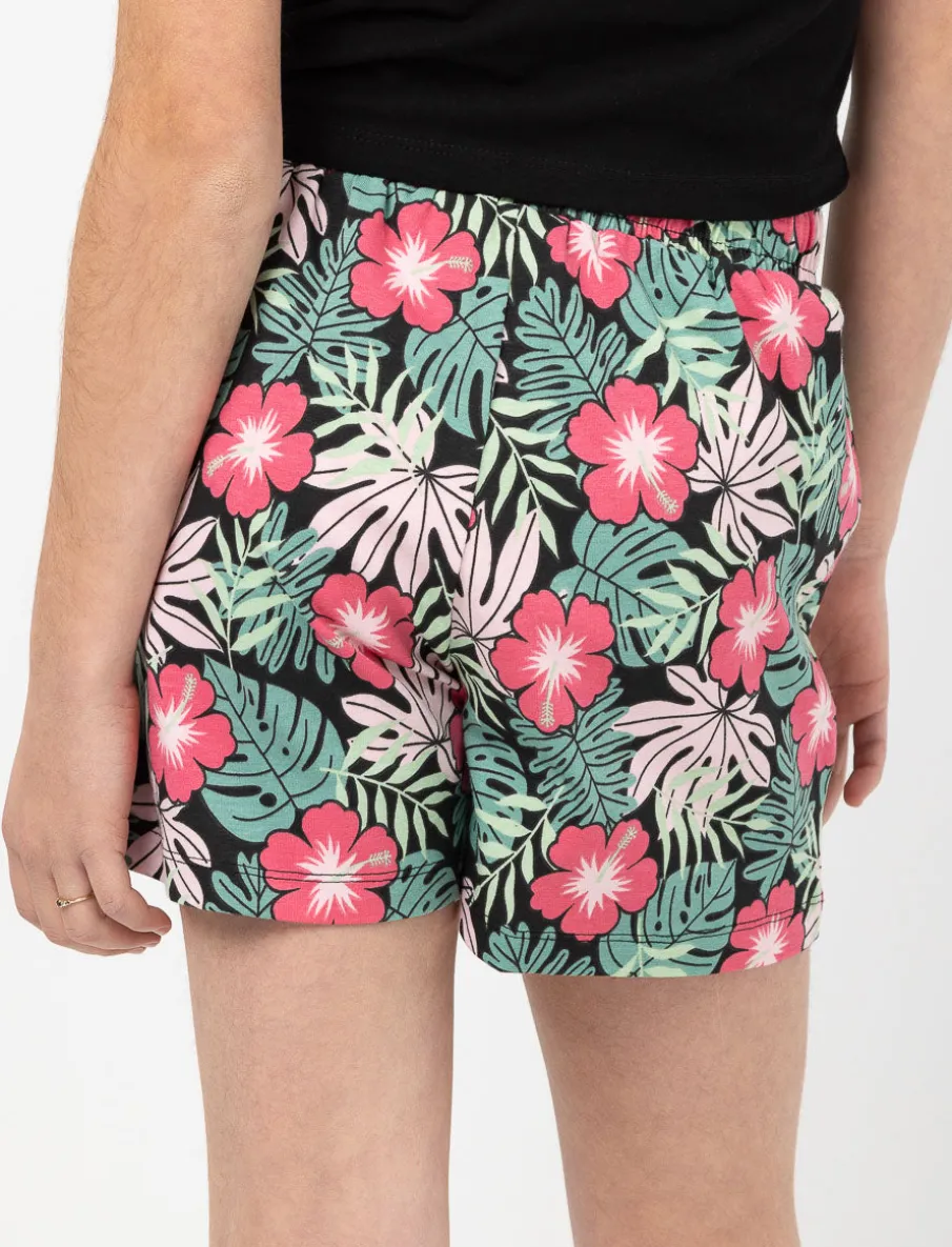 Elastic-waist Shorts