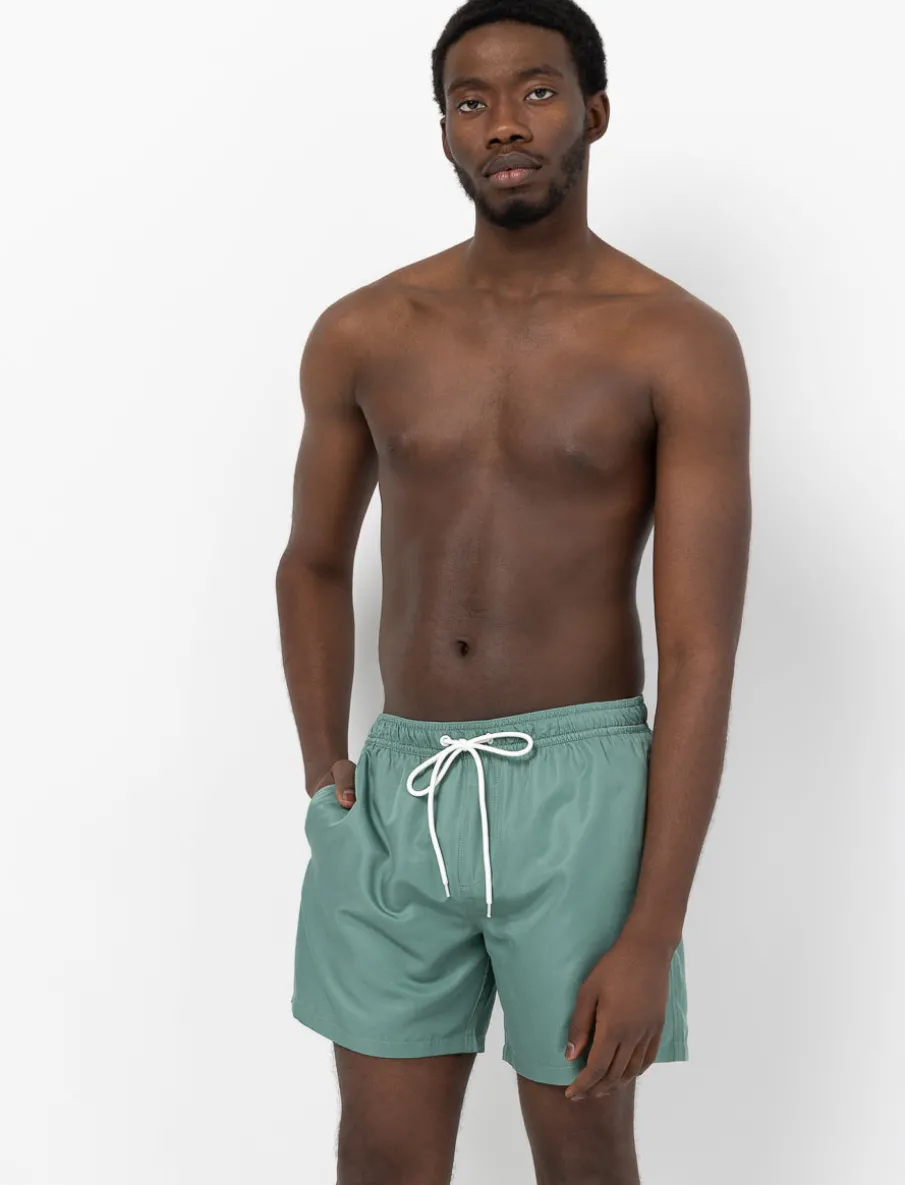 Elastic-waist Swim Shorts