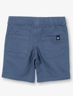 Elastic-waist Twill Shorts