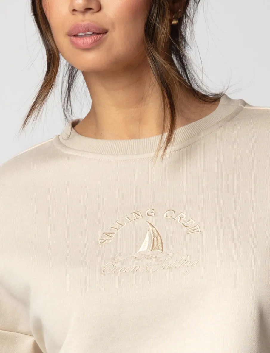 Embroidered Crewneck Sweater