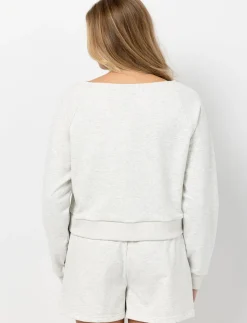 Embroidered Drop-shoulder Sweatshirt
