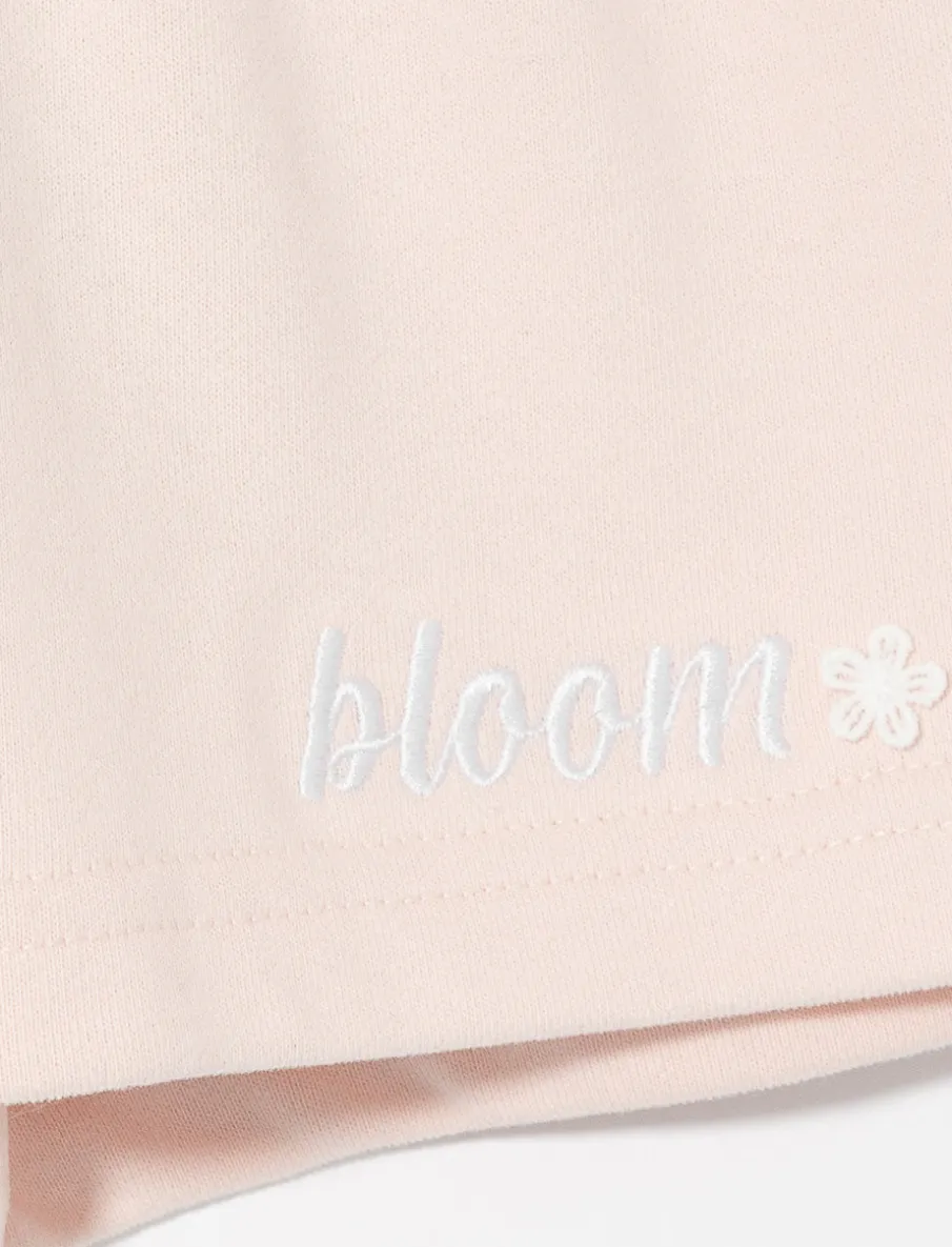Embroidered Elastic-Waist Shorts - Little Girls