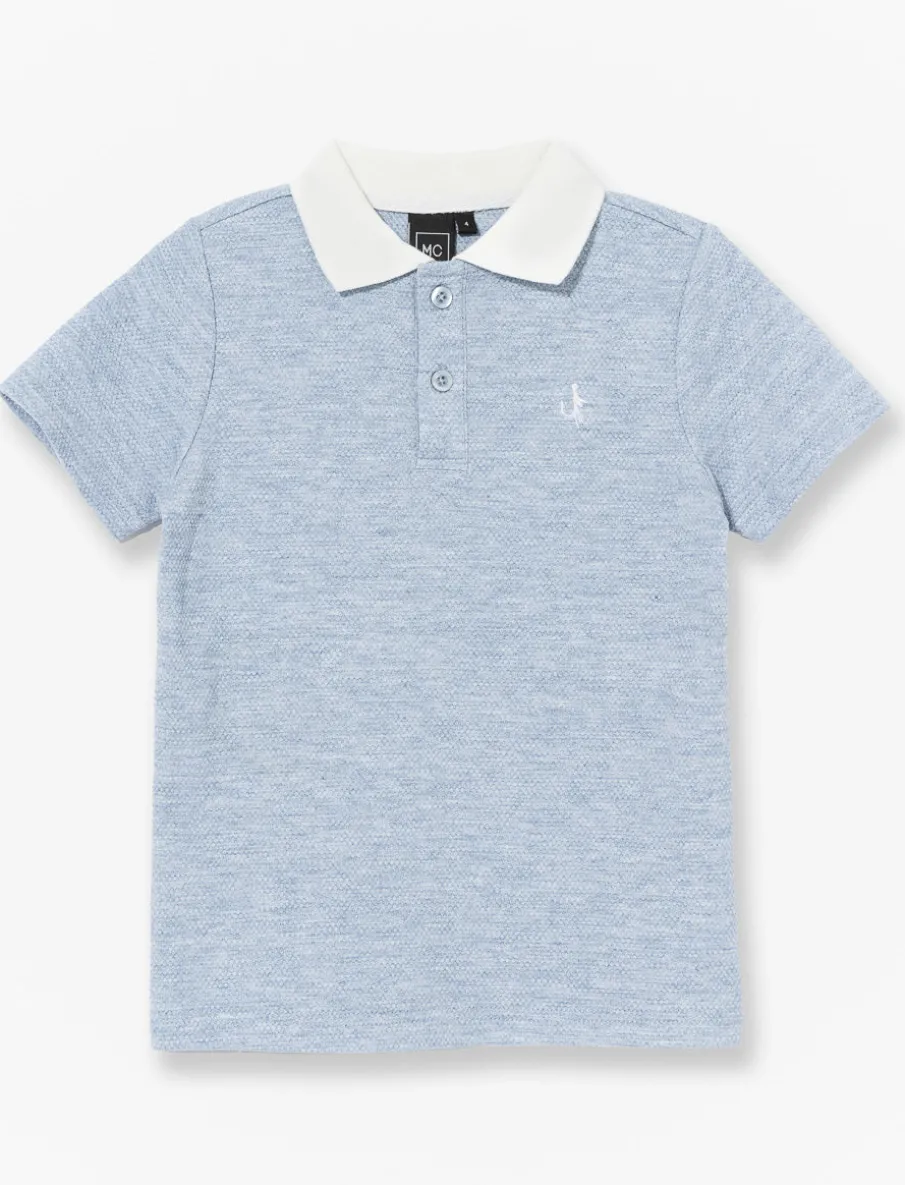 Embroidered Essential Polo - Little Boy