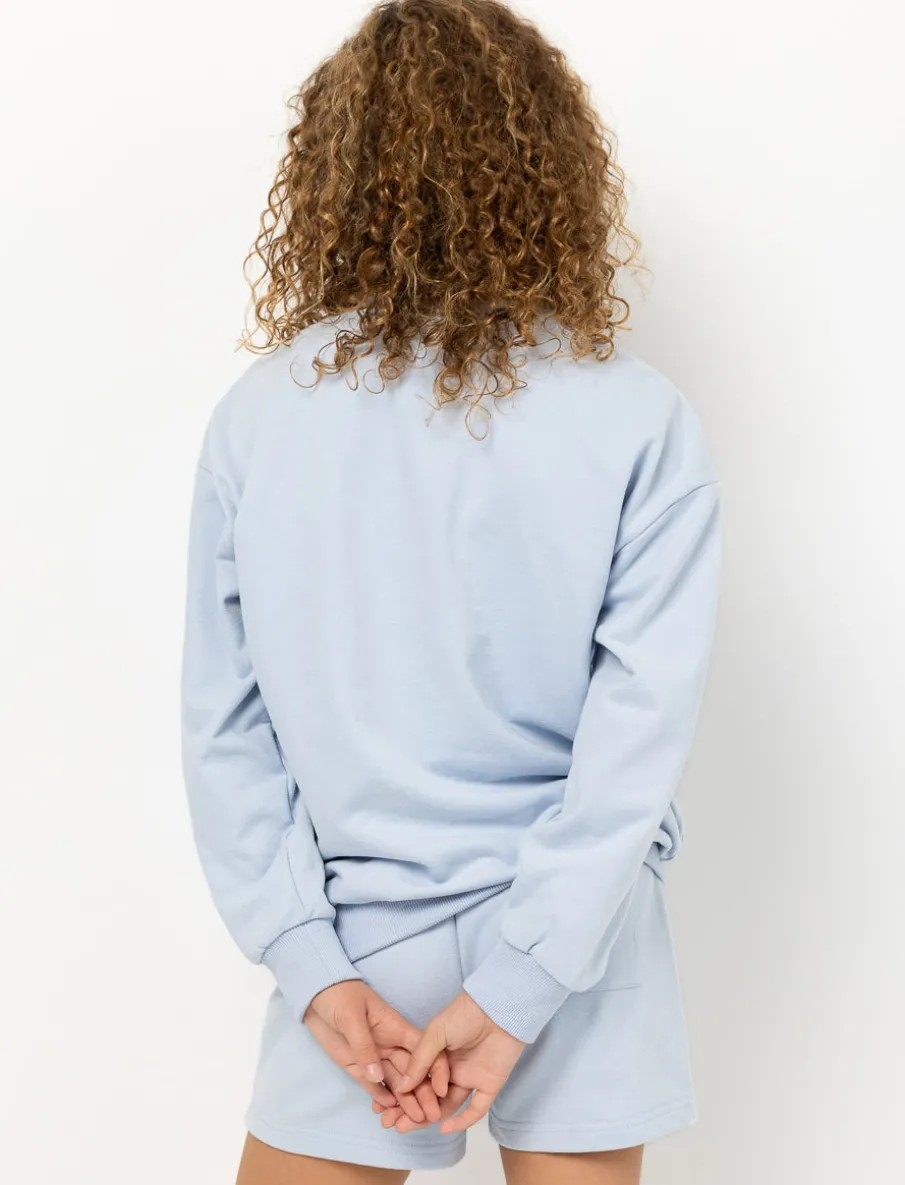 Embroidered Fleece Sweatshirt