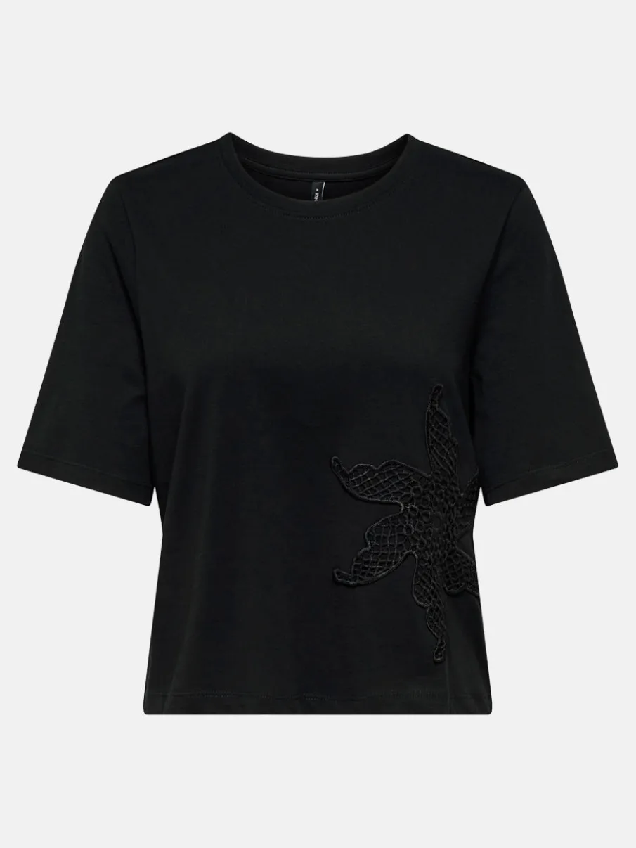 Embroidered Floral T-Shirt