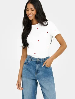 Embroidered Heart T-Shirt