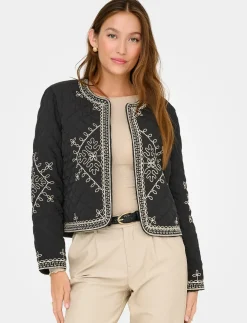 Embroidered Quilted Jacket