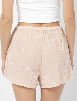 Embroidered Shorts