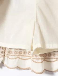 Embroidered Skort
