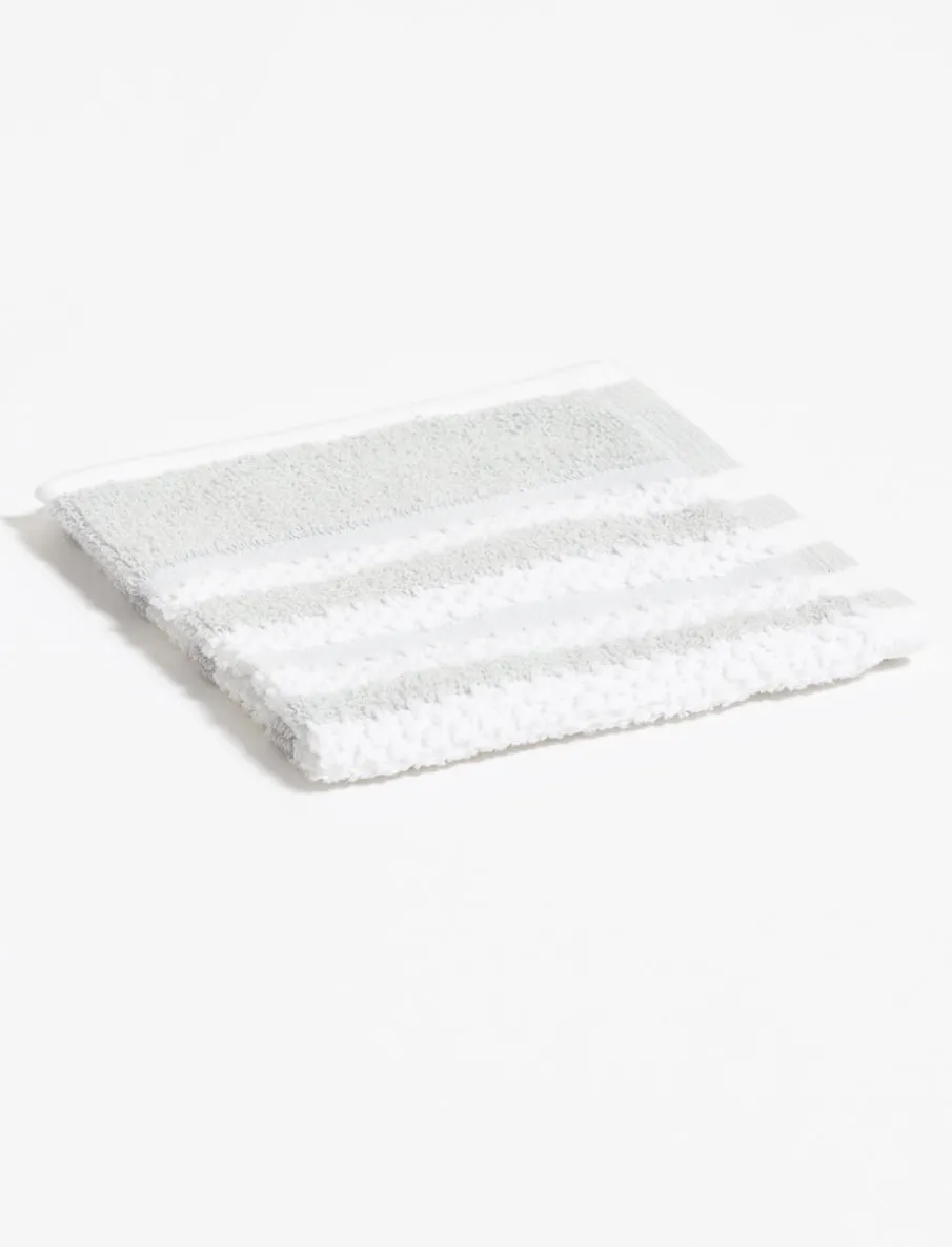 Facecloth with Textured Stripes