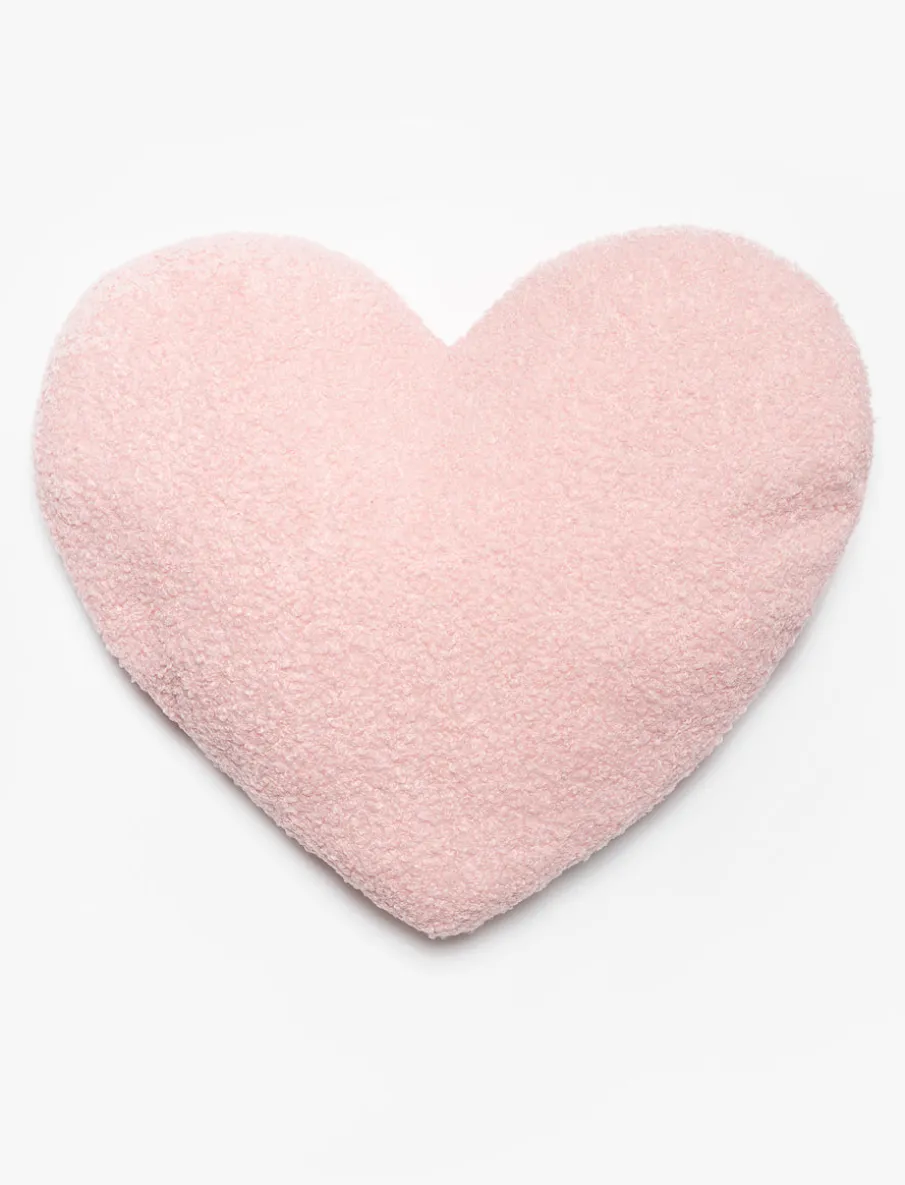 Faux Fur Heart Cushion