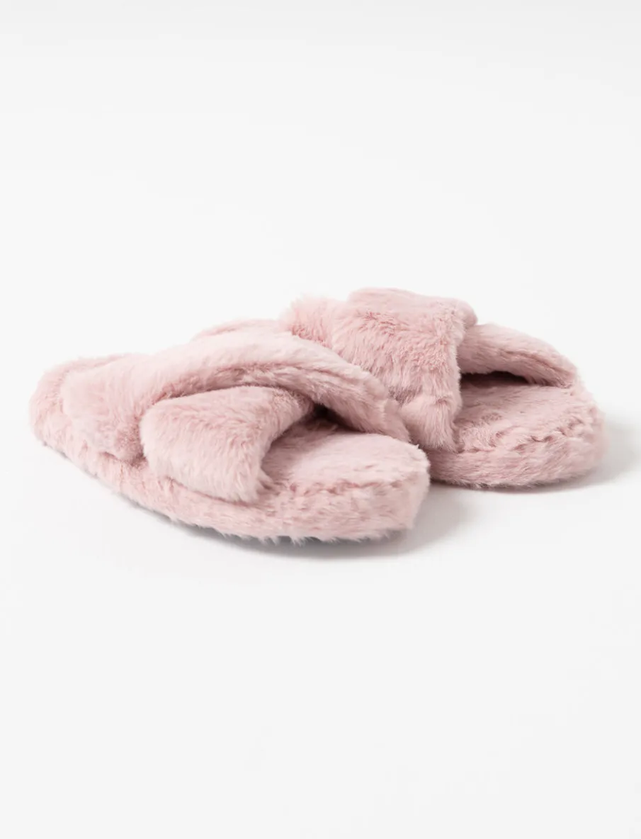 Faux Fur Slippers