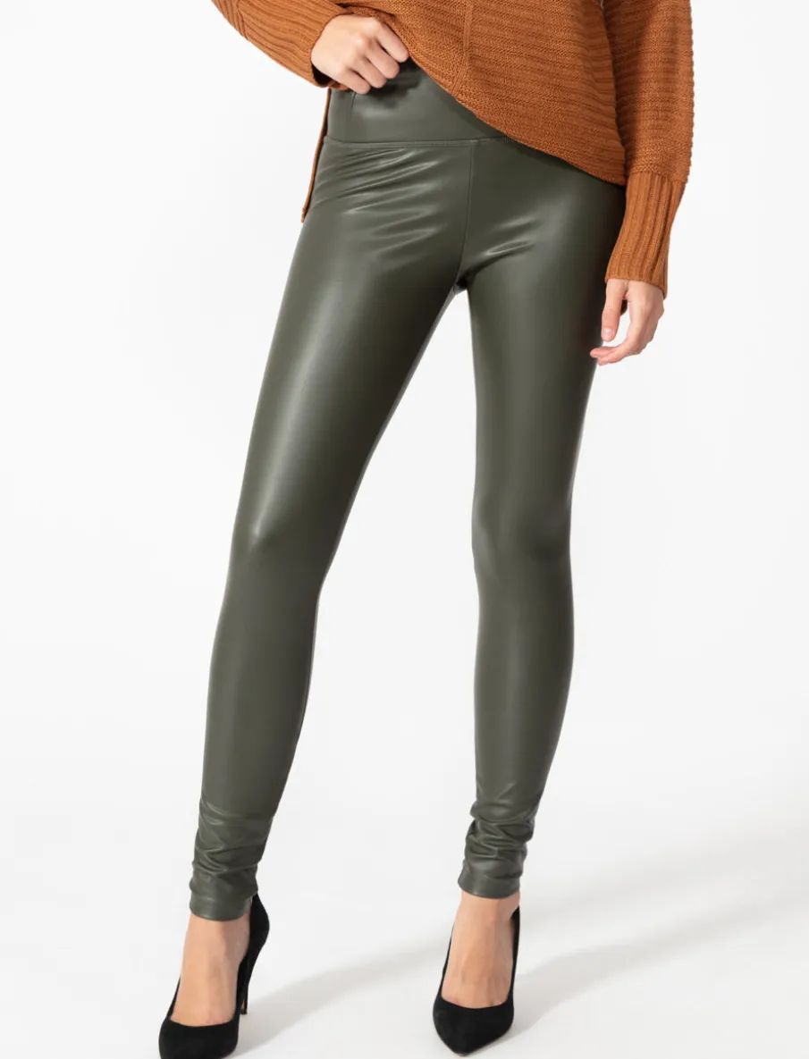 Faux-leather Leggings