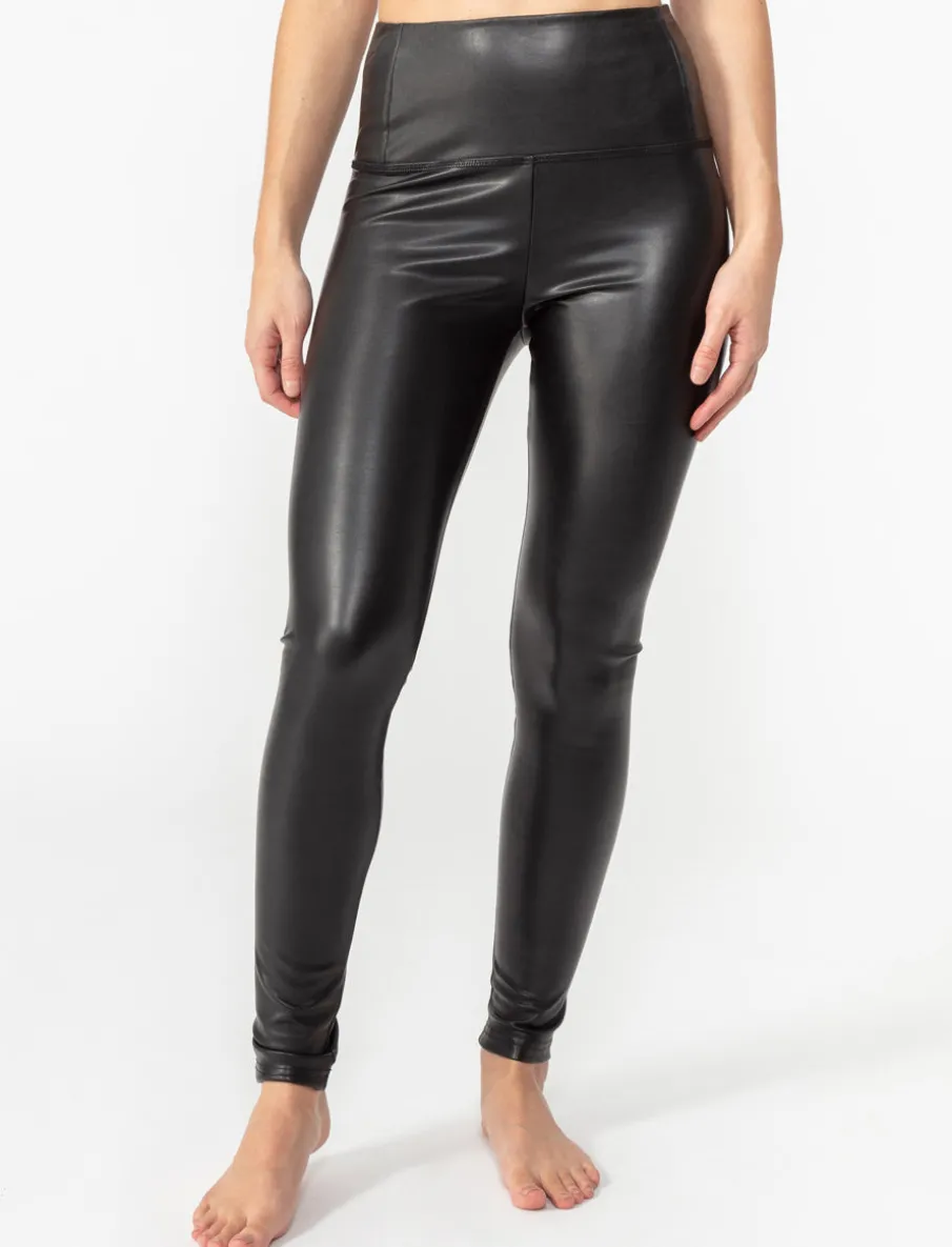 Faux-leather Leggings