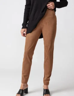 Faux-suede Leggings