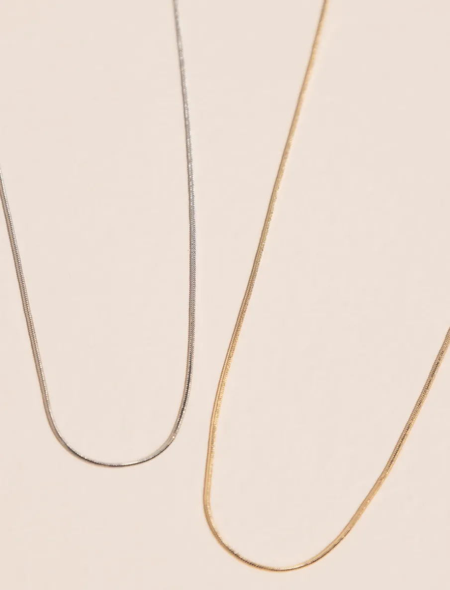 Fine Chains in Gold and Silver Tones - Pack of 2