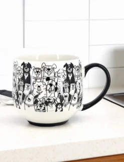 Fine Porcelain Dog Mug