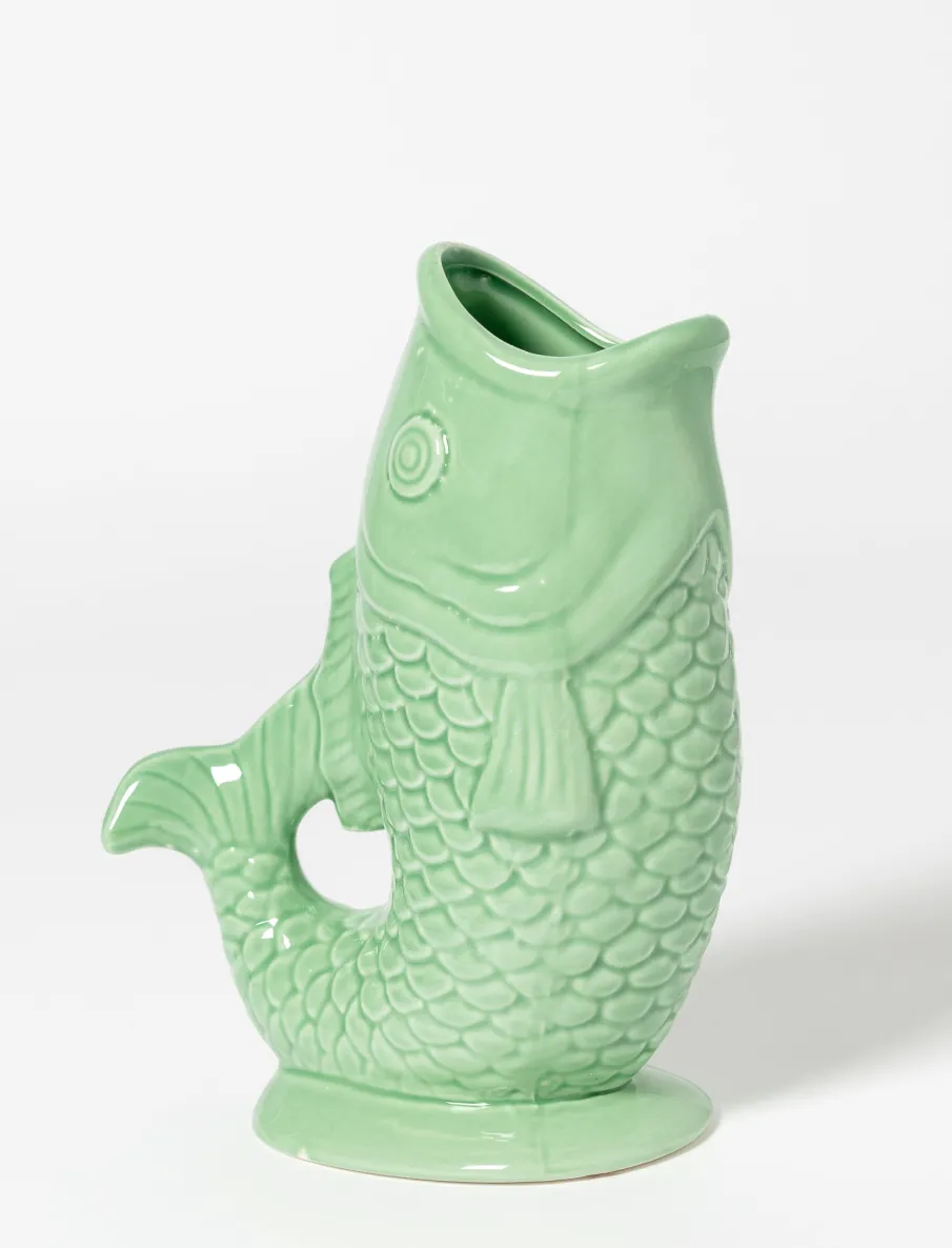 Fish-Shaped Ceramic Vase