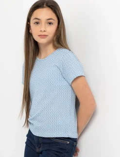 Fitted Crew-Neck T-Shirt - Teen Girls