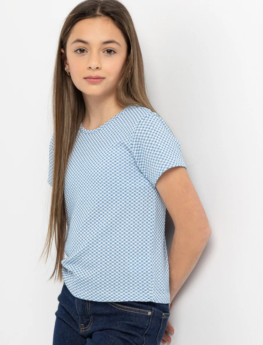 Fitted Crew-Neck T-Shirt - Teen Girls