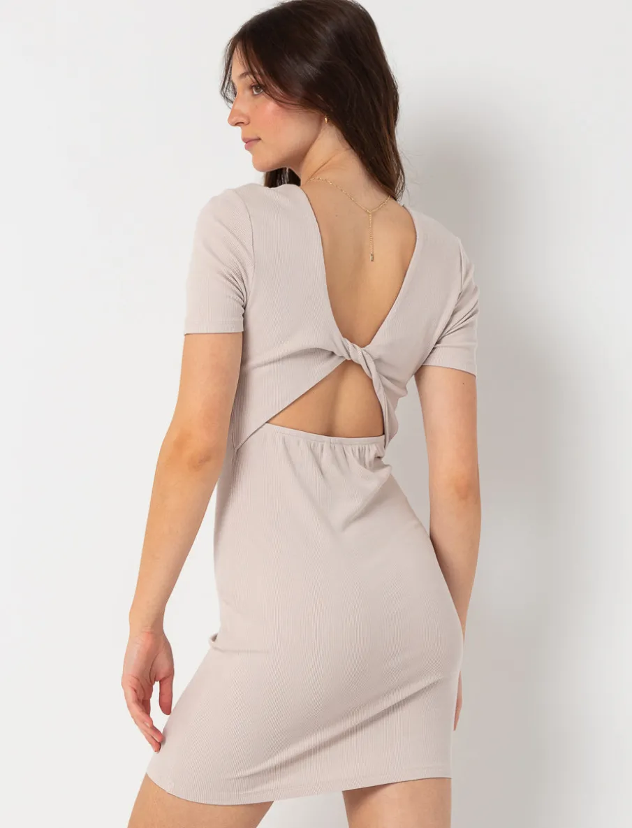 Fitted Open-back Dress