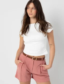Fitted Open-Back T-Shirt