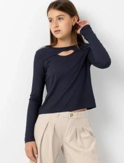 Fitted Ribbed T-shirt