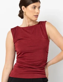 Fitted Tank Top with Side Ruching