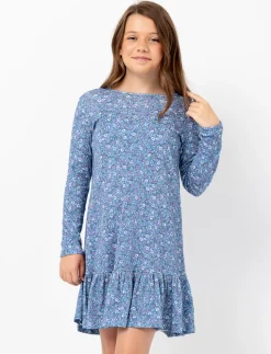 Flared Floral Dress