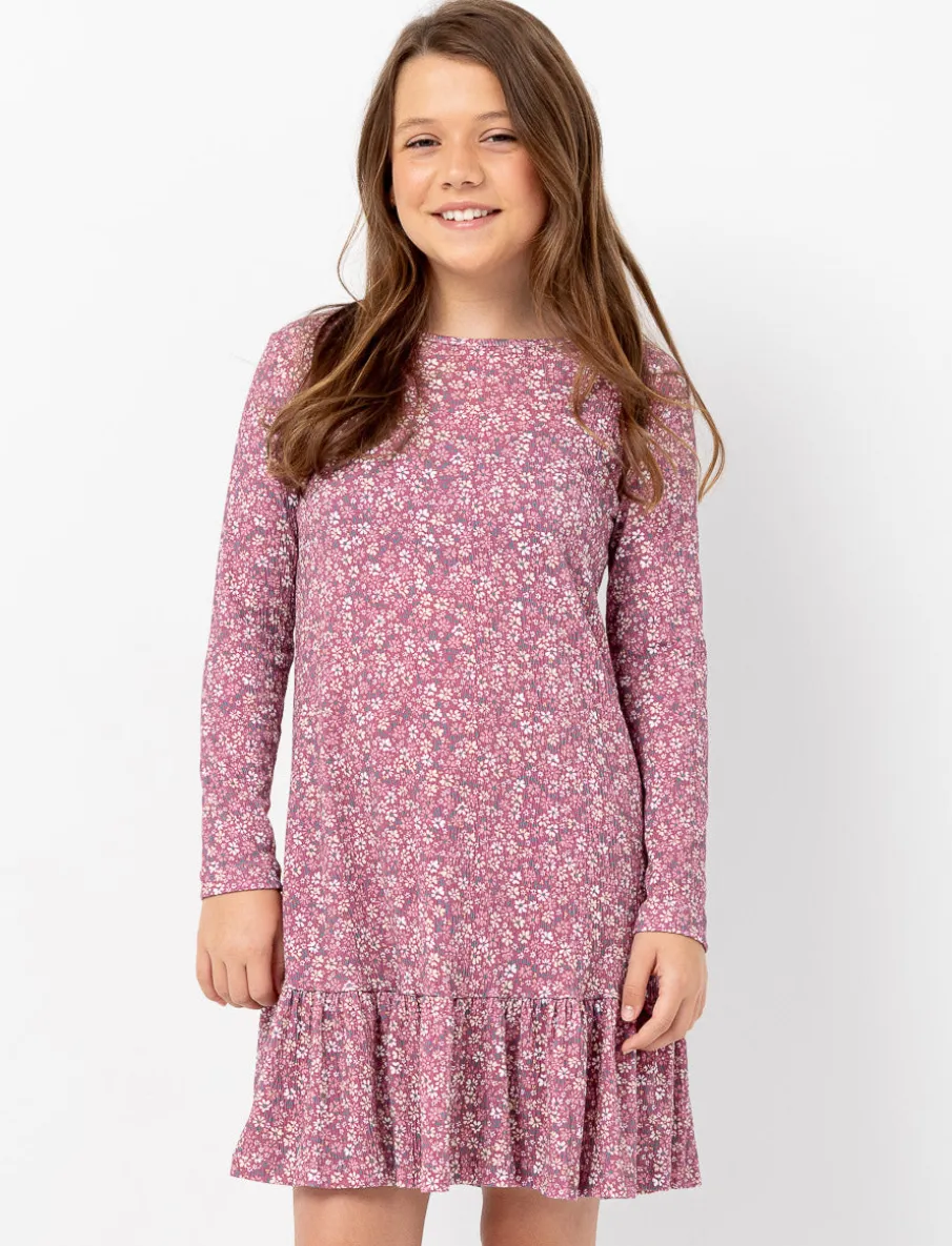 Flared Floral Dress