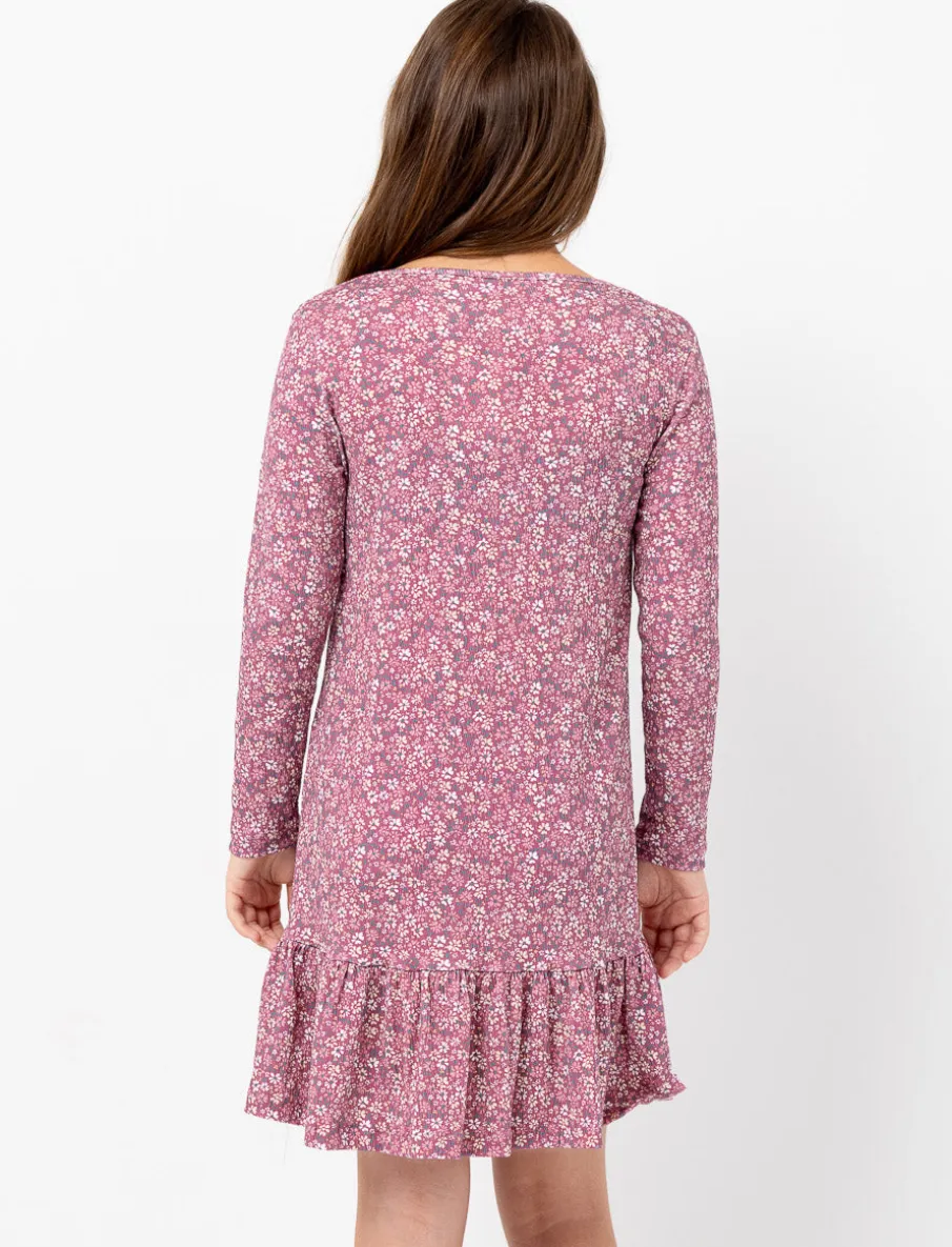 Flared Floral Dress