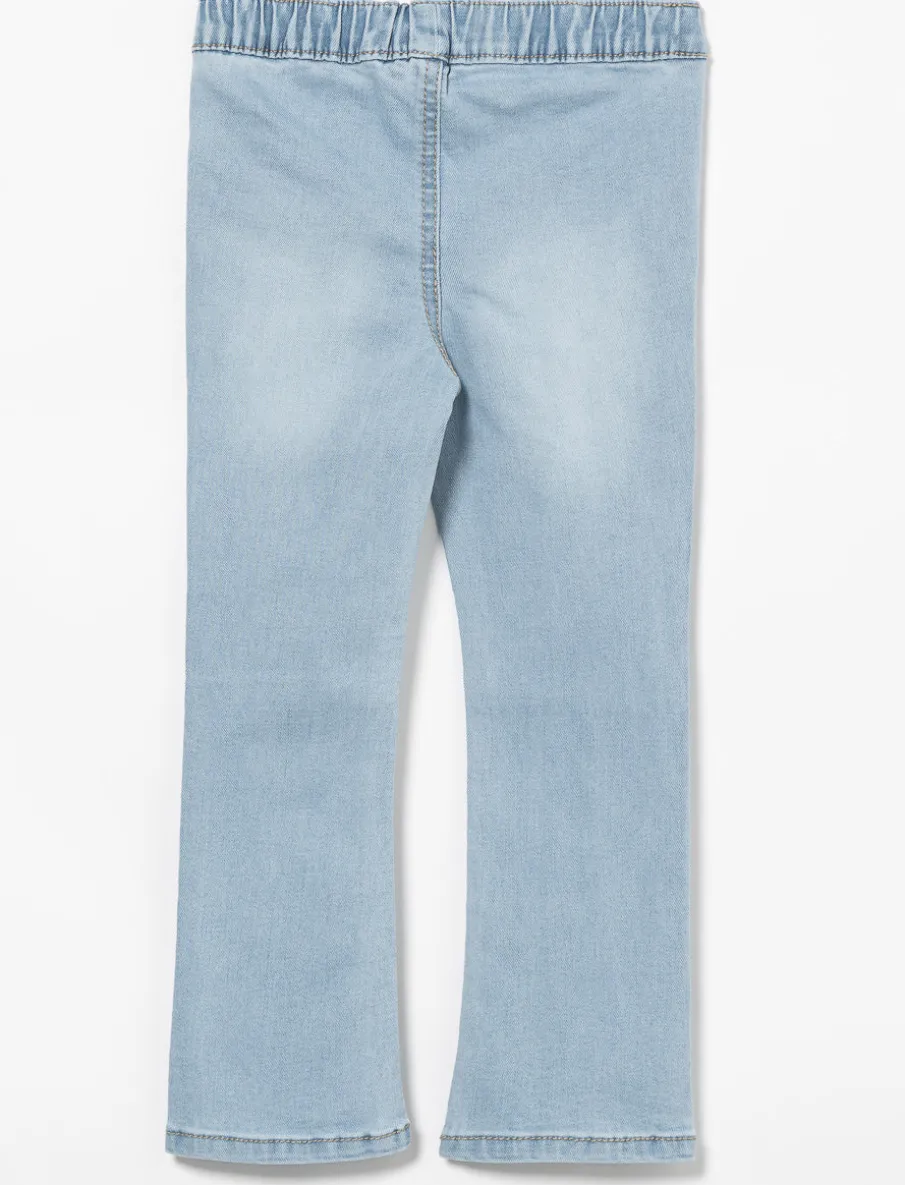 Flared Jeans with Elastic Waistband - Little Girl