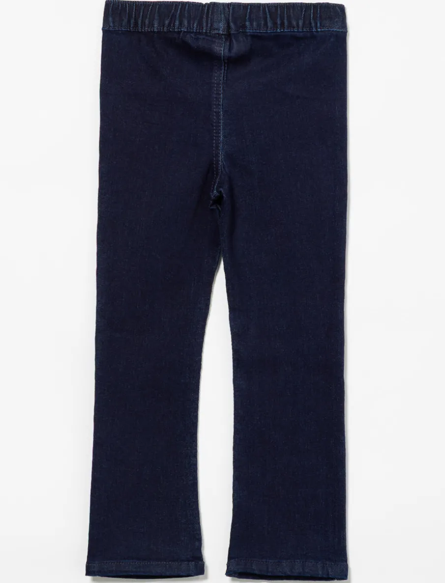Flared Jeans with Elastic Waistband - Little Girl