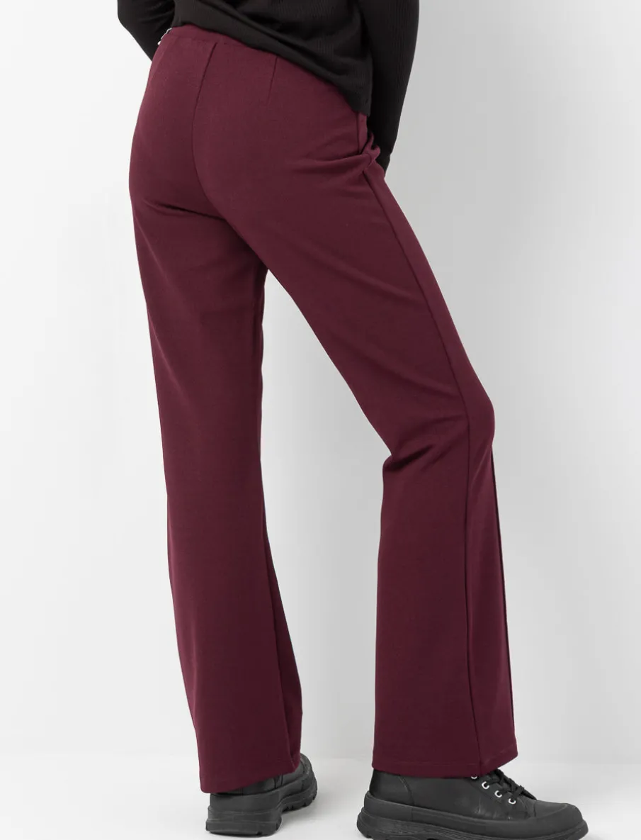 Flared Pants with Elastic Waistband