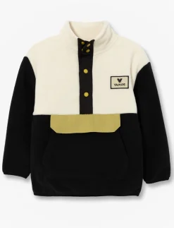 Fleece button-up sweater - little boys