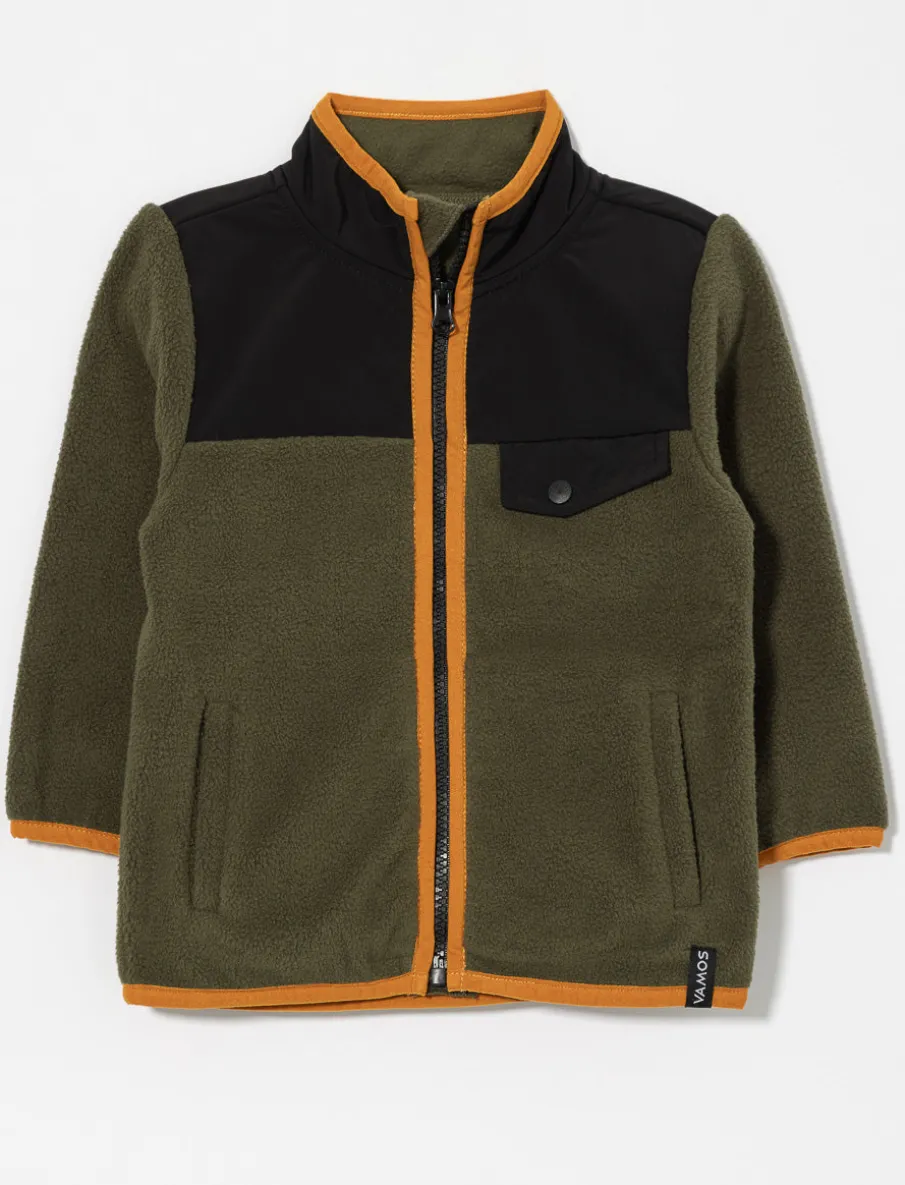 Fleece Jacket with Stand Collar - Baby Boy