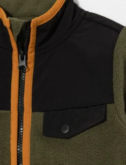 Fleece Jacket with Stand Collar - Baby Boy
