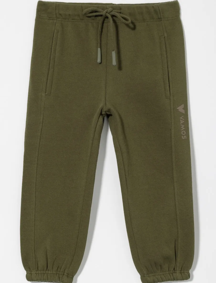 Fleece Pants with Cut Line Design