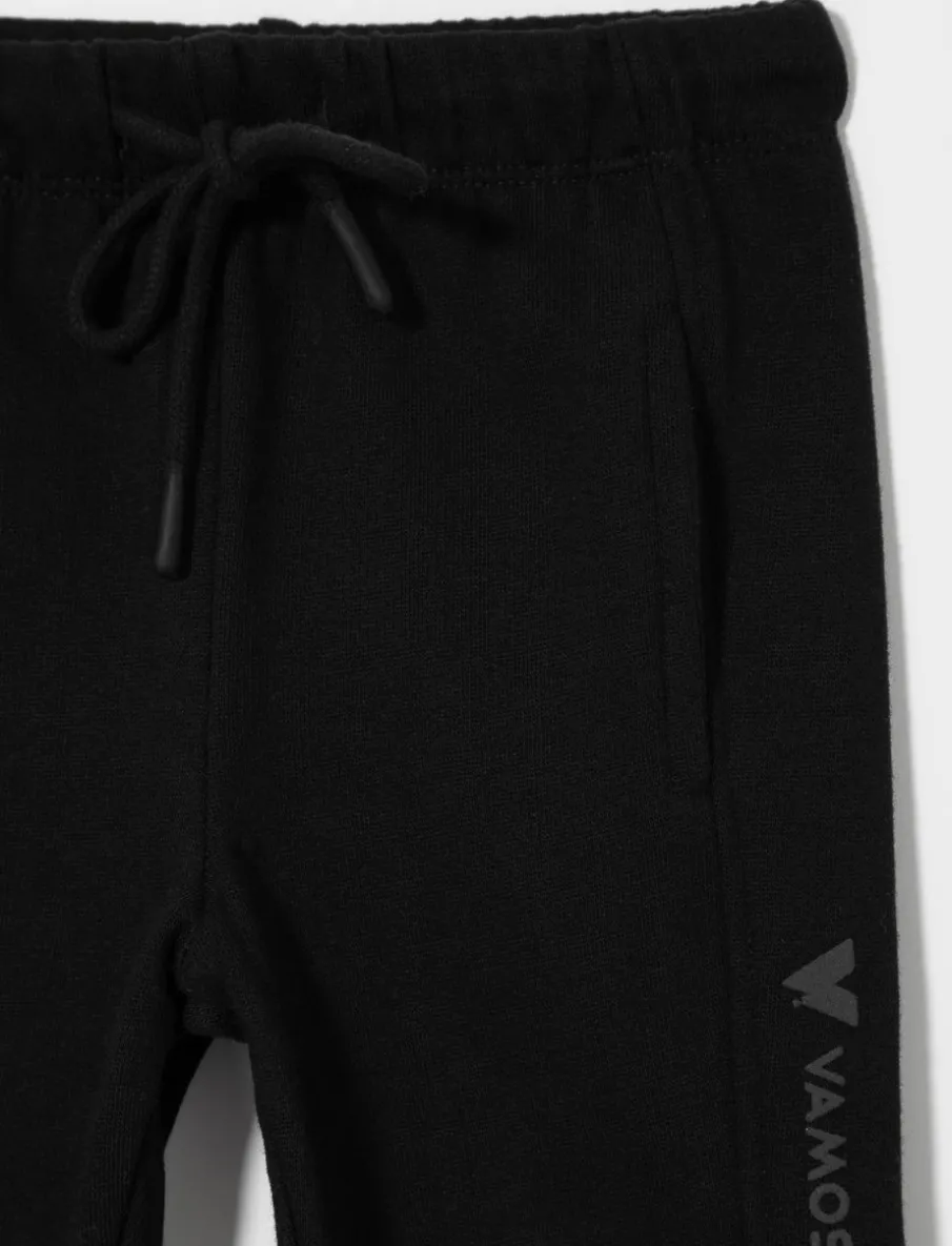 Fleece Pants with Cut Line Design