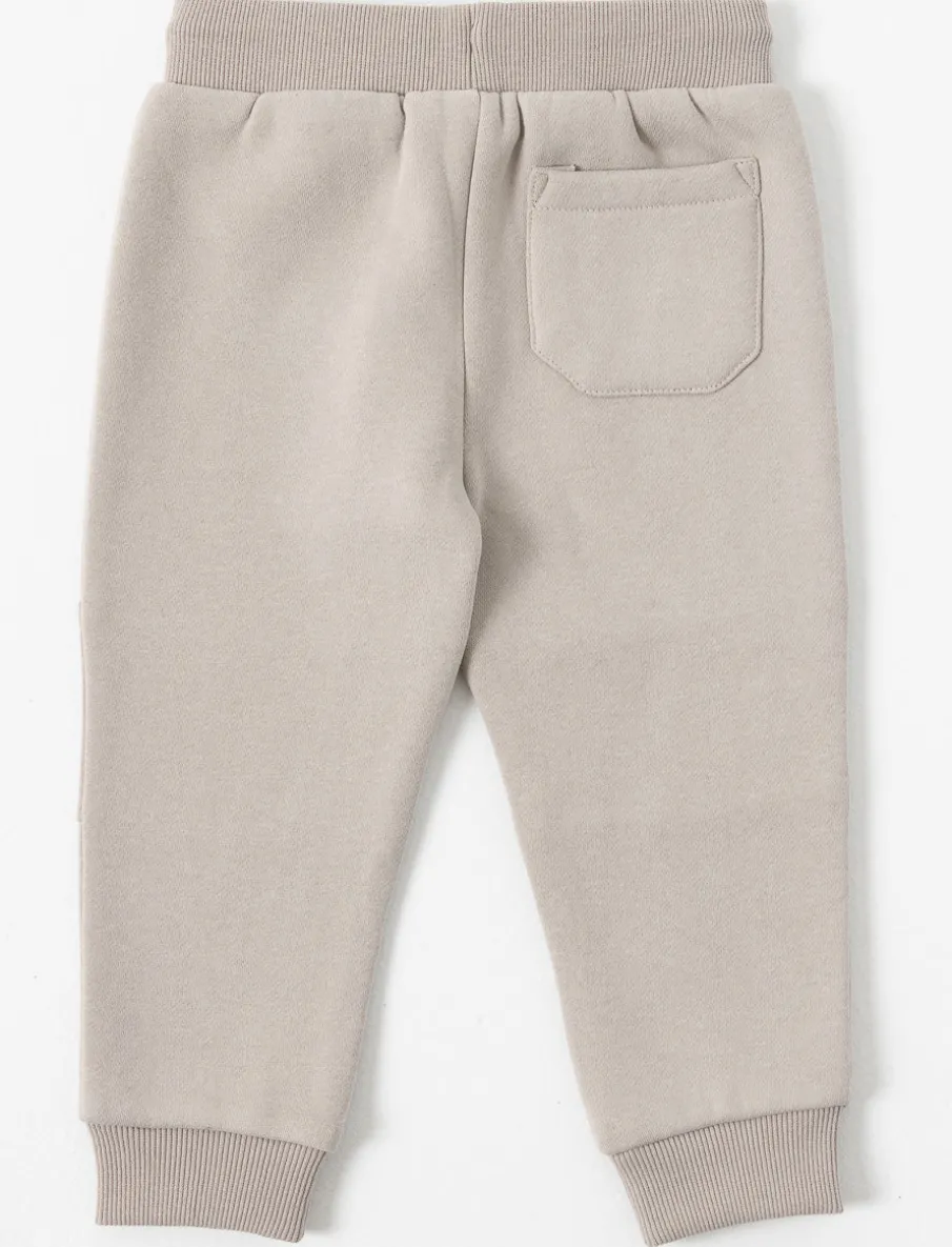 Fleece Pants with Elastic Waistband - Baby Boy