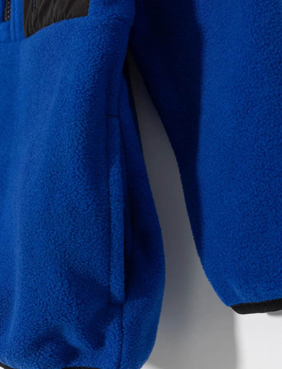 Fleece sweater, half-zip - boy