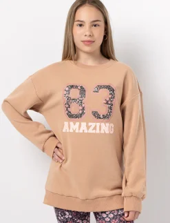 Fleece Tunic with Floral Print