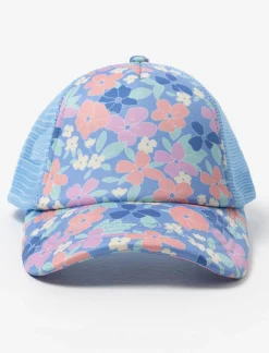 Floral Cap with Adjustable Mesh