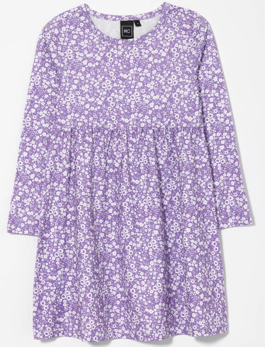 Floral Cinched Waist Dress - Little Girl