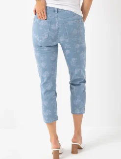 Floral Cropped Jeans